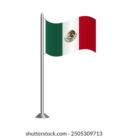 Background with flag of Mexico. Vector Illustration.
