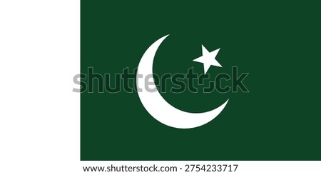 Background of the flag of Pakistan. Symbol of the flag of the Islamic Republic of Pakistan