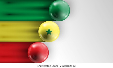 Background flag of Senegal graphic and label. Element of impact for the use you want to make of it.