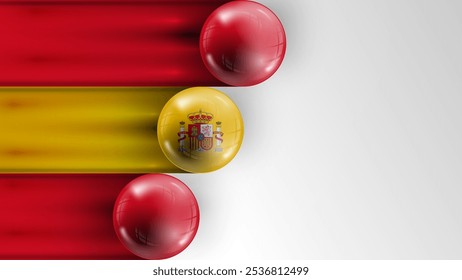 Hintergrund Flagge von Spanien Grafik und Label. Element der Auswirkung für die Verwendung, die Sie daraus machen möchten.
