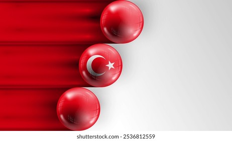 Background flag of Turkey graphic and label. Element of impact for the use you want to make of it.