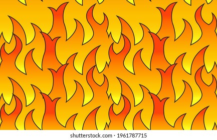 Background of flame, pattern, seamless.