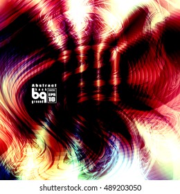 Background flash abstract, infinity, Vector illustration, glitch, futuristic colorful texture, conceptual design