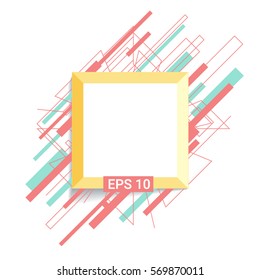 background Flat  Design (for Logos, Flyers, Covers, Posters, Banner) Vector illustration.
