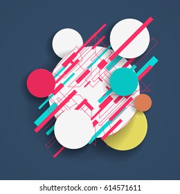 background Flat Design (for Logos, Flyers, Covers, Posters, Banner) Vector illustration.