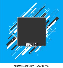 background Flat Dynamic Design (for Flyers, Covers, Posters, Banner) Vector illustration.