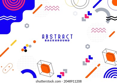 Background with flat geometric shape ornament. Modern stylish texture. Use for poster, artwork, template design, ad, print. illustration vector eps10