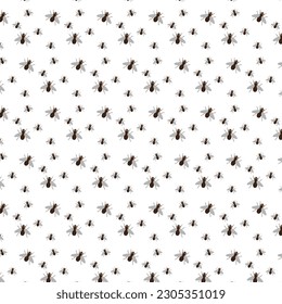 Background with flies for decoration.