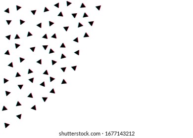 background with floating triangle. Vector