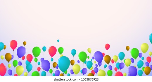 Background in the floor of the screen in bright balloons