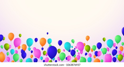 Background in the floor of the screen in bright balloons