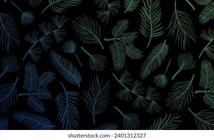 background of flora and palm leaves