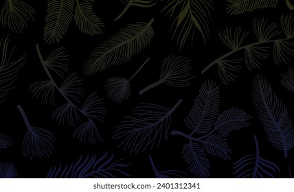 Hintergrund von Flora und Palmenblättern