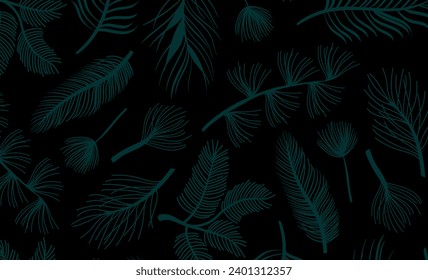 background of flora and palm leaves