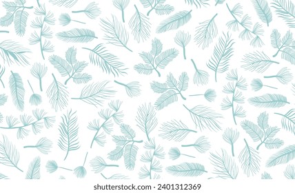 background of flora and palm leaves