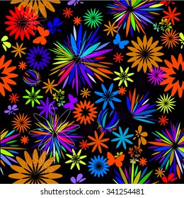Background floral abstraction. Vector