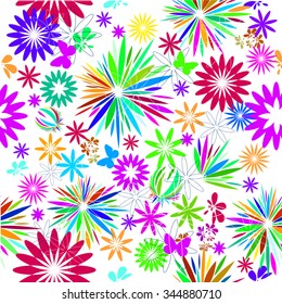 Background floral abstraction. Vector