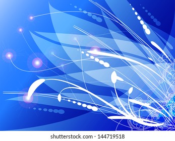 background floral blue