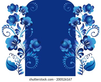 Background with floral decoration