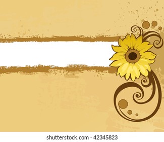 Background with floral design element