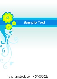 Background with floral design element