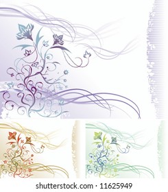 background with floral elements