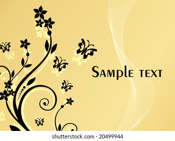 background with floral elements