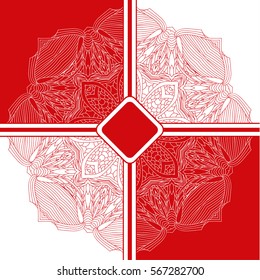 Background floral mandala pattern. Tribal mandala pattern. Ethnic, fabric, motifs. Vector, abstract mandala flower. Decorative elements for design. EPS 10