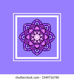 background with floral mandala patterns,  colorful
