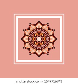 background with floral mandala patterns,  colorful