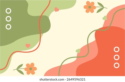 Background floral memphis vector style