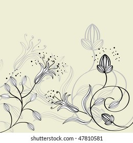 Background with floral ornament