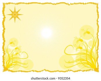 background with floral ornaments