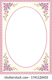  Background with floral patterns for wedding invitations, greeting cards, anniversary, birthday, certificate, thanksgiving. Place for text. Vector illustration

