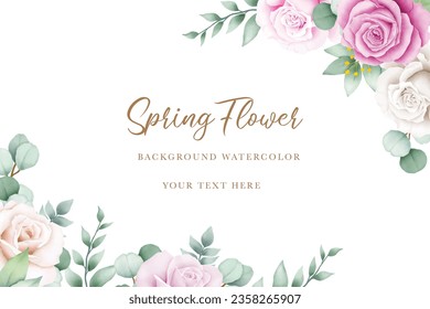 Hintergrund-Blütenrahmen-Rose-Rahmen-Blütenfarbe 