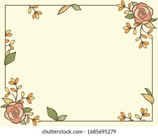 fondo con diseño de vector de rosa floral