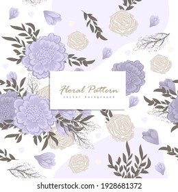 Background floral seamless pattern. Vector illustration