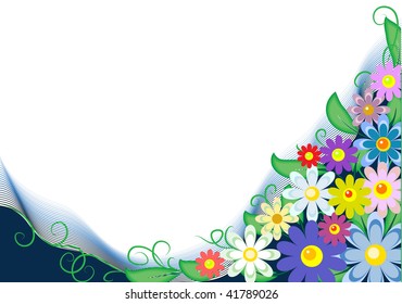 Background floral wiht copy-space for text