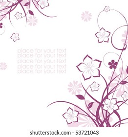 Background with flower