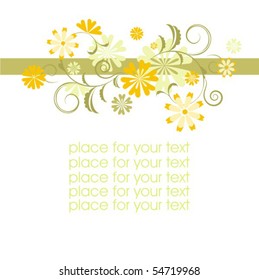 Background with flower