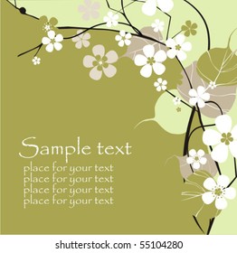 Background with flower