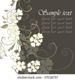 Background with flower