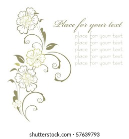 Background with flower