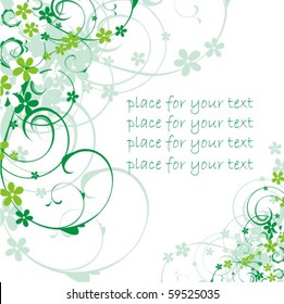 Background with flower