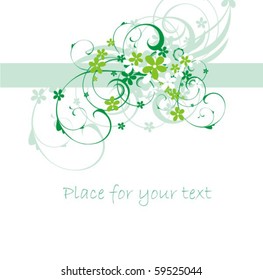 Background with flower