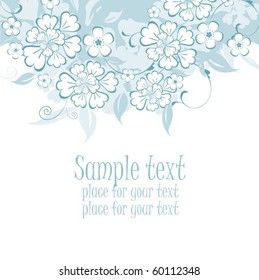 Background with flower