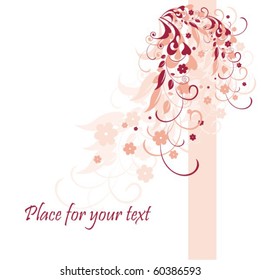 Background with flower