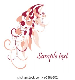 Background with flower