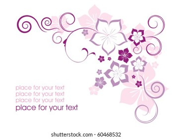 Background with flower