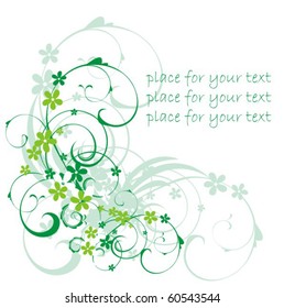 Background with flower